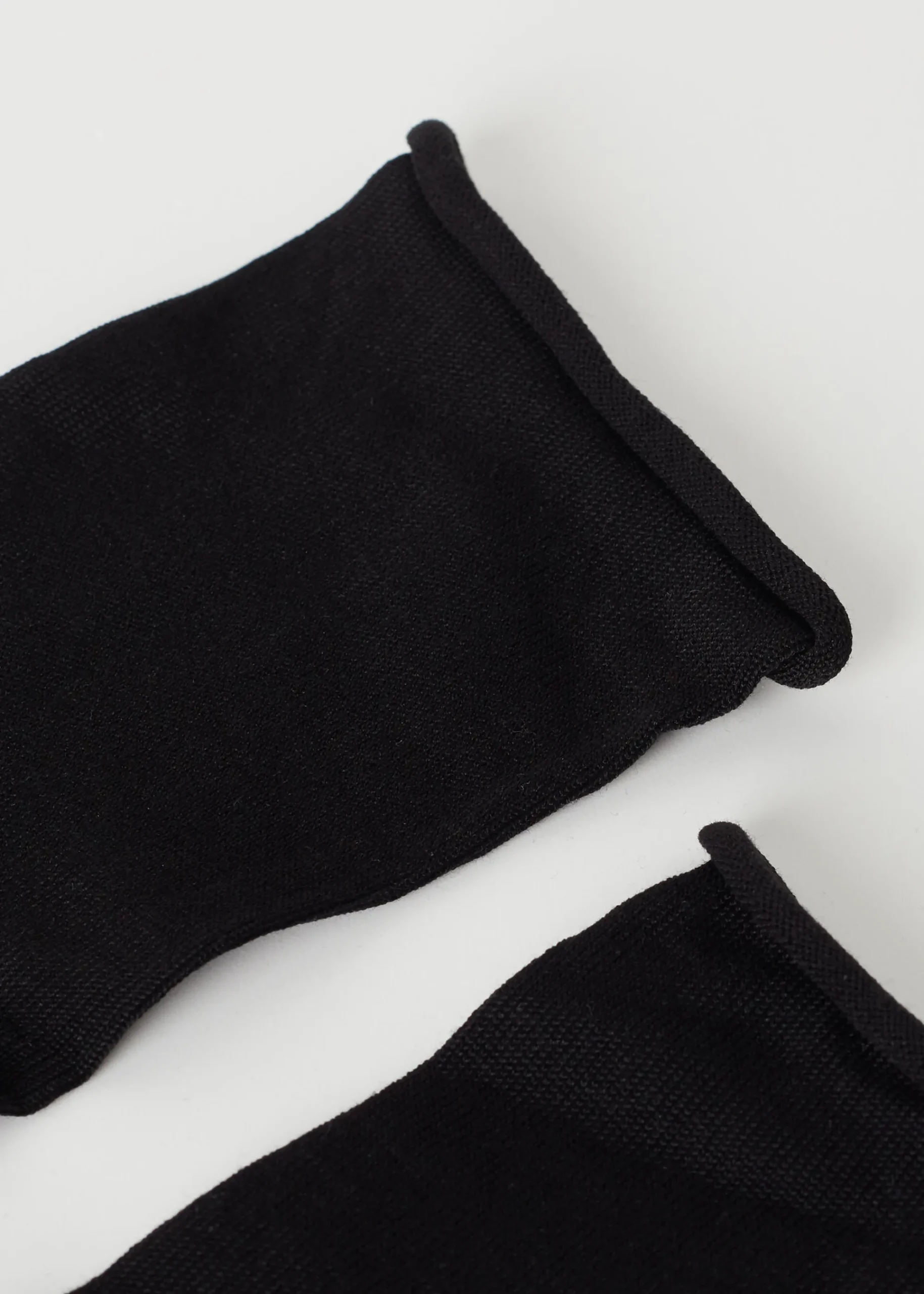 Short Socks^Calzedonia Short Lisle Socks With Raw Cut Cuffs 019 - Black