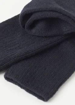Short Socks^Calzedonia Short Ribbed Socks With Wool And Cashmere 016 - Blue