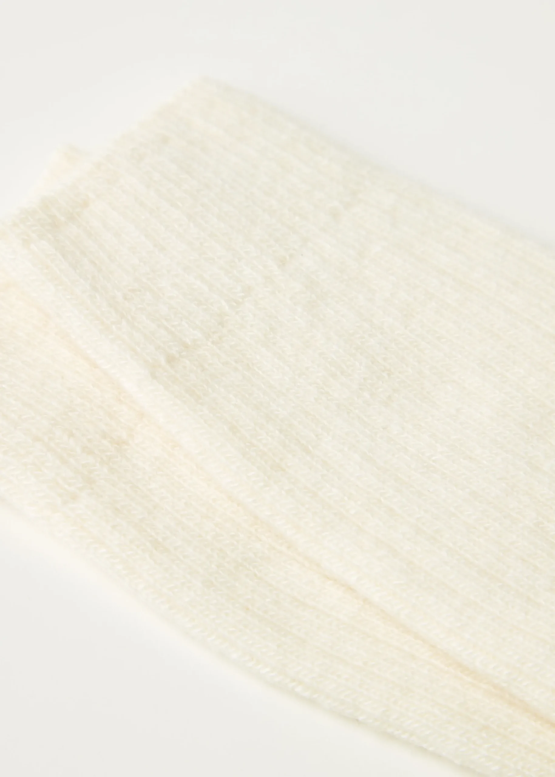 Short Socks^Calzedonia Short Ribbed Socks With Wool And Cashmere 614 - Milk White