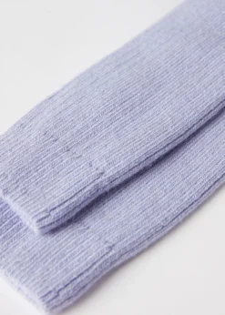 Short Socks^Calzedonia Short Ribbed Socks With Wool And Cashmere 9612 - Lilla Ametista