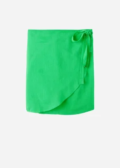 Beachwear^Calzedonia Short Wraparound Sarong 615C - Shiny Green