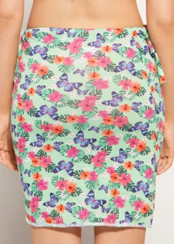 Beachwear^Calzedonia Short Wraparound Sarong 638C - Butterfly Patterns