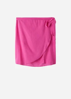 Beachwear^Calzedonia Short Wraparound Sarong 614C - Bright Pink