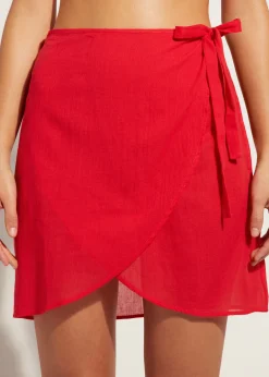 Beachwear^Calzedonia Short Wraparound Sarong 645C - Summer Red