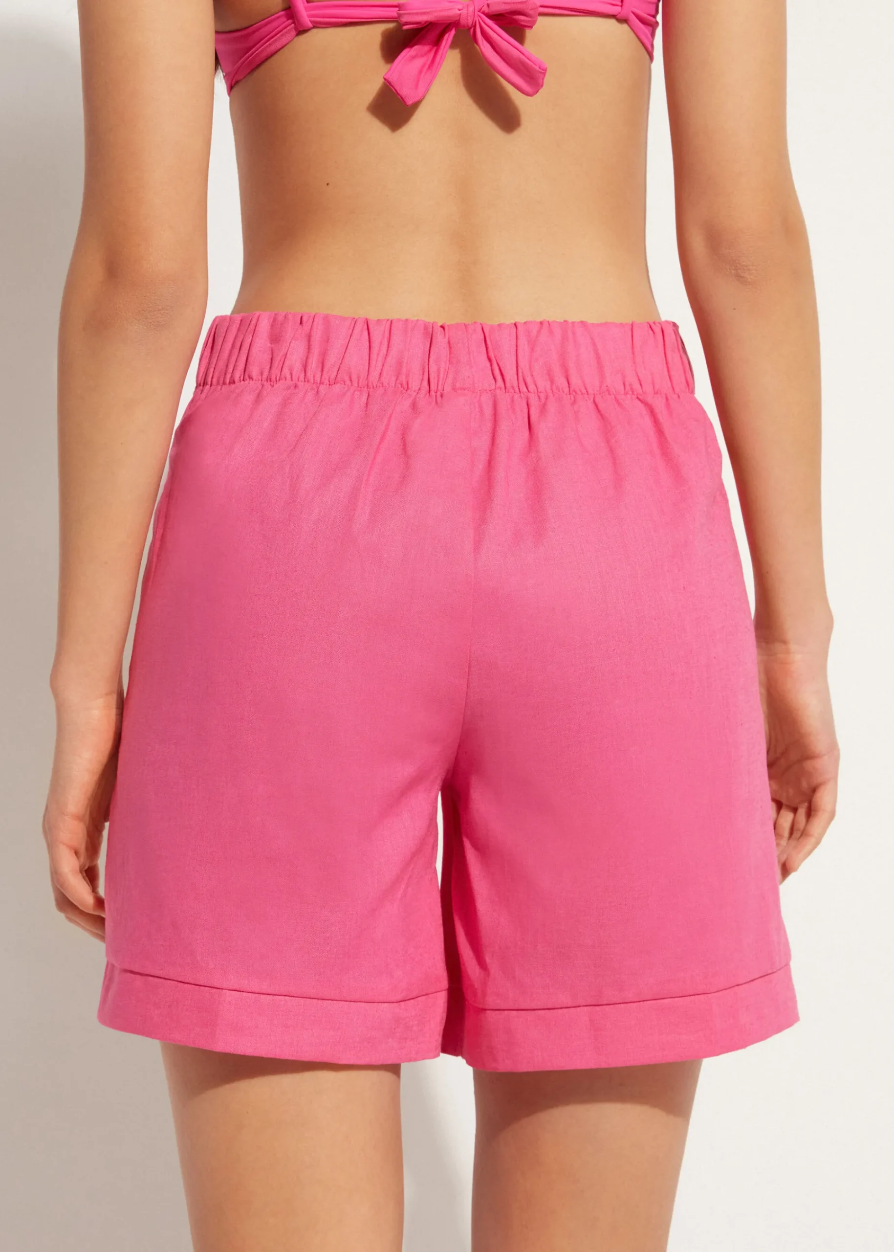 Beachwear^Calzedonia Shorts With Linen 614C - Bright Pink