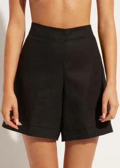 Beachwear^Calzedonia Shorts With Linen 06 - Black