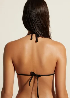 Bikini^Calzedonia Slide Triangle Bikini Top Casablanca 627C - Black 3D