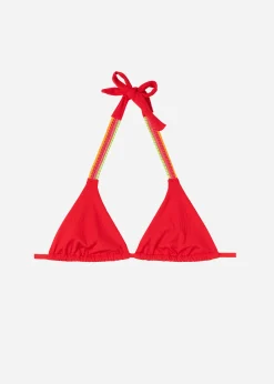 Bikini^Calzedonia Slide Triangle Bikini Top Berlino 529C - Luxury Red