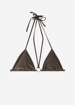 Bikini^Calzedonia Slide Triangle Bikini Top Hollywood 559C - Shiny Black