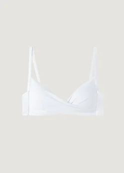 Bikini^Calzedonia Soft Graduated Crossover Padded Triangle Bikini Top Indonesia 01 - White