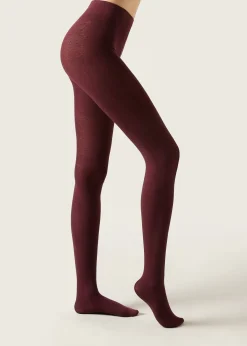 Opaque Tights^Calzedonia Soft Modal And Cashmere Blend Tights 2240 - Wine Red Purple