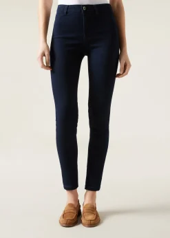 Trousers^Calzedonia Soft-Touch Thermal Skinny Jeans 3182 - Dark Denim Blue