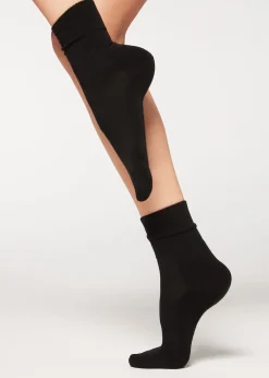 Short Socks^Calzedonia Sport Cashmere Short Socks 019 - Black