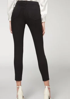 Jeans^Calzedonia Super Flex Denim High-Waisted Superskinny Jeans 3293 - Black Denim