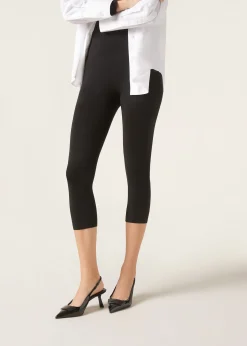 Leggings^Calzedonia Supima Cotton Capri Leggings 019 - Black