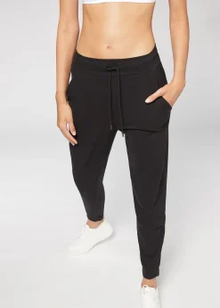 Trousers^Calzedonia Supima Ultra Light Cotton Joggers 019 - Black