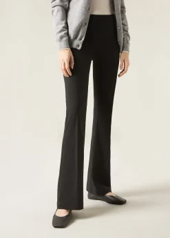 Trousers^Calzedonia Supima Ultra Light Cotton Flared Leggings 019 - Black