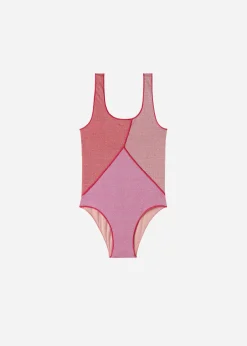Swimwear And Bikinis^Calzedonia Swimsuit Lame Girls' Lisbona 692C - Patchwork Pink