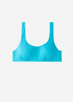 Bikini^Calzedonia Tank Style Swimsuit Top Indonesia 616C - Turquoise Green