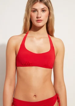 Bikini^Calzedonia Tank Style Swimsuit Top Indonesia 645C - Summer Red