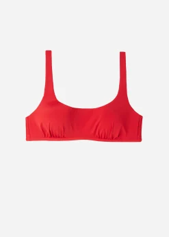 Bikini^Calzedonia Tank Style Swimsuit Top Indonesia 645C - Summer Red