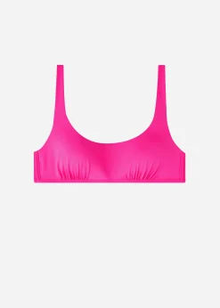 Bikini^Calzedonia Tank Style Swimsuit Top Indonesia 614C - Bright Pink
