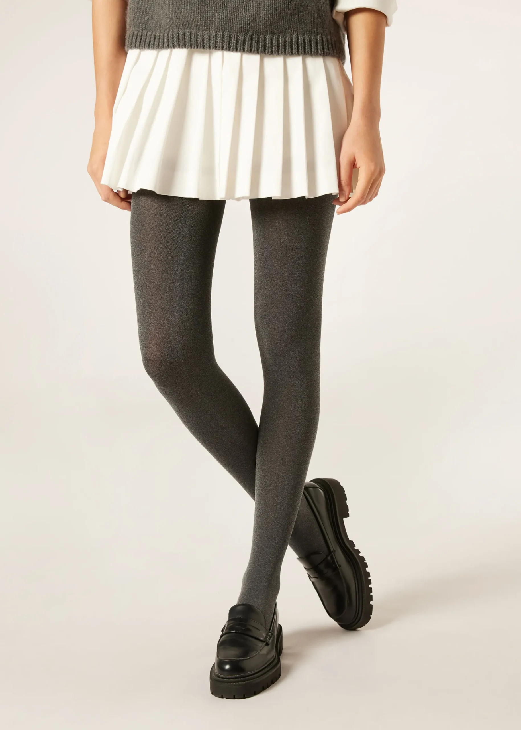 Opaque Tights^Calzedonia Thermal Super Opaque Tights 474 - Grey Blend