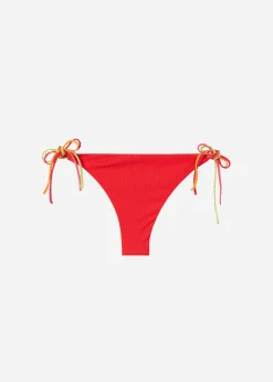 Bikini^Calzedonia Tie Brazilian Bikini Bottoms Berlino 529C - Luxury Red