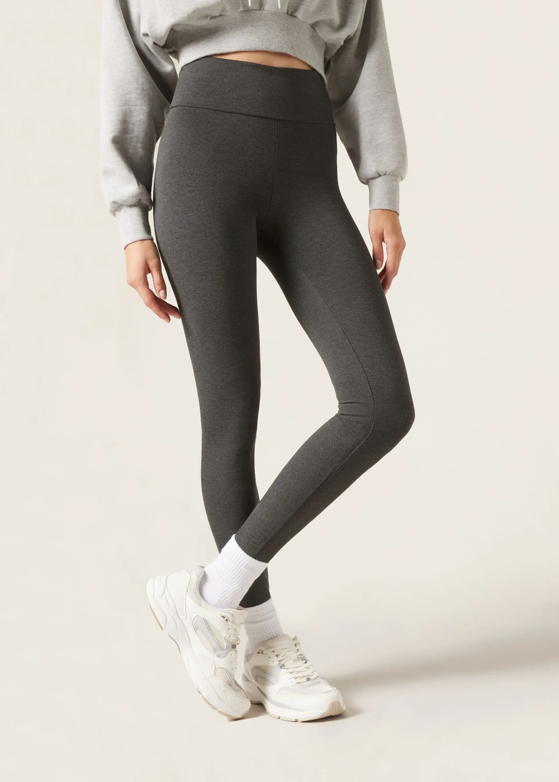 Leggings^Calzedonia Total Shaper Leggings 474 - Grey Blend