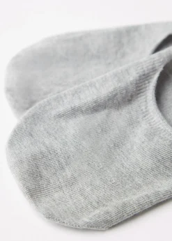 Invisible^Calzedonia Unisex Cotton Invisible Socks 031 - Grey Blend