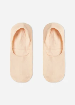 Invisible^Calzedonia Unisex Cotton Invisible Socks 600 - Caramel