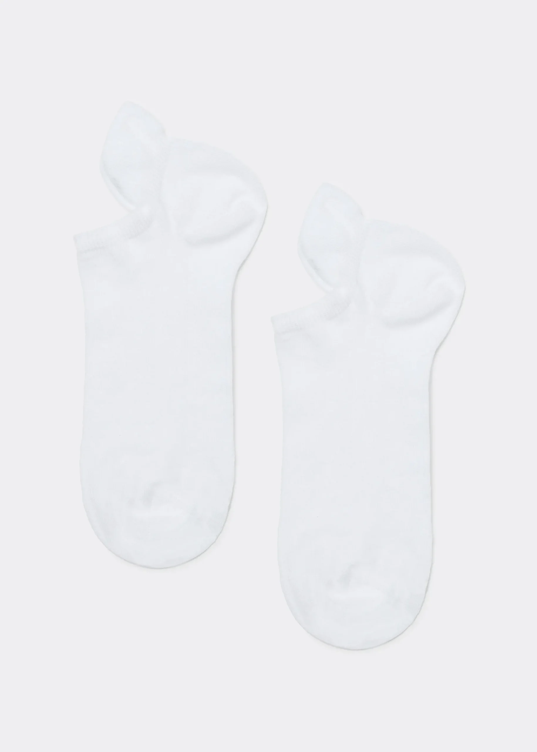 No-Show^Calzedonia Unisex Cotton No-Show Socks 001 - White