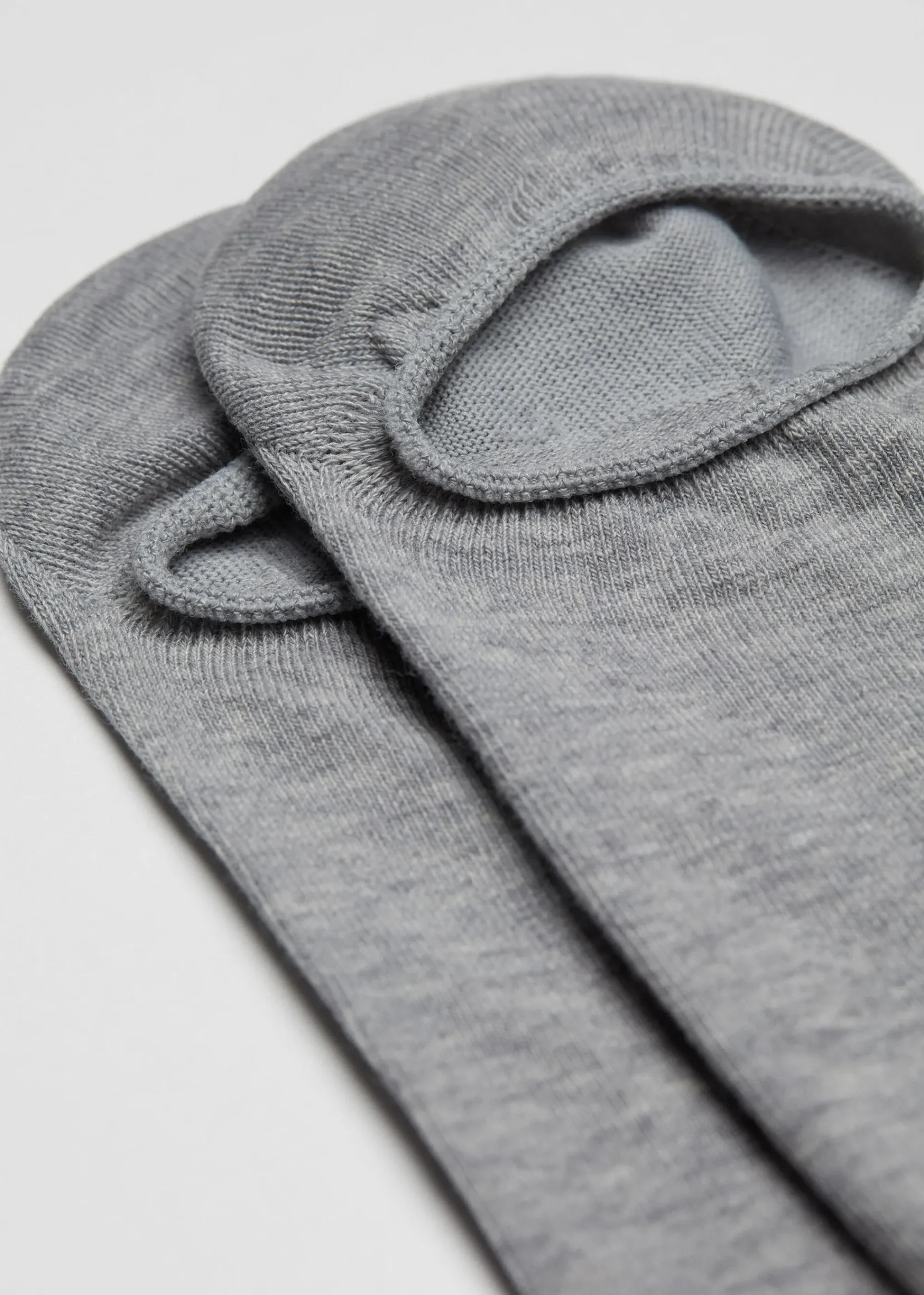 No-Show^Calzedonia Unisex Cotton Pop Socks 031 - Grey Blend