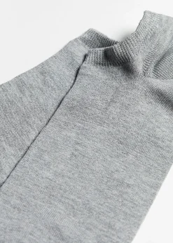 No-Show^Calzedonia Unisex Cotton Pop Socks 408 - Grey Fleece