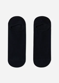 No-Show^Calzedonia Unisex Cotton Pop Socks 016 - Blue