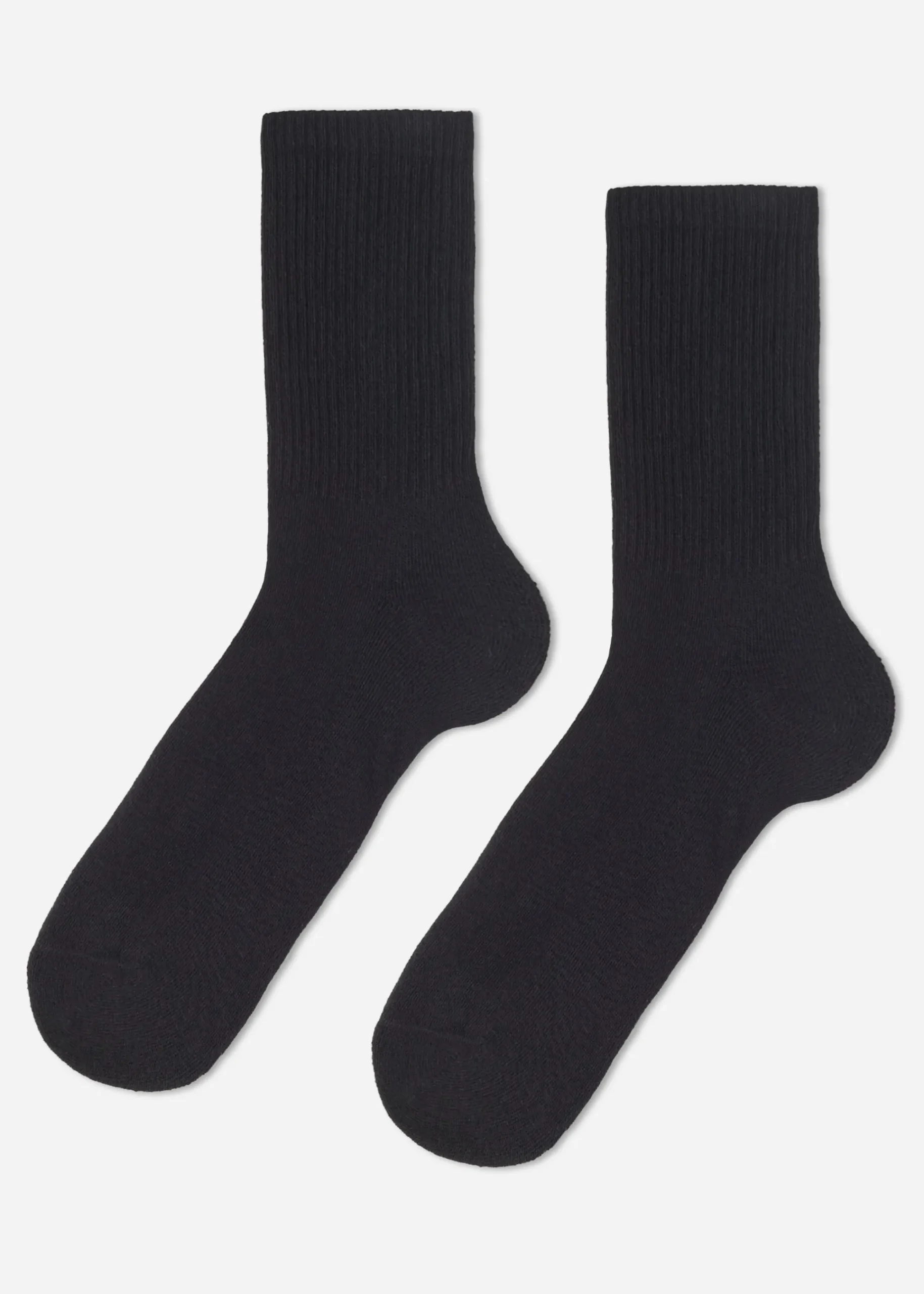 Short Socks^Calzedonia Unisex Crew Sport Socks 019 - Black