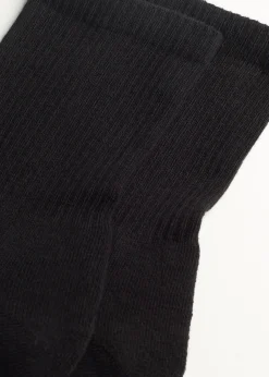 Short Socks^Calzedonia Unisex Crew Sport Socks 019 - Black