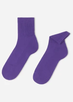 Short Socks^Calzedonia Unisex Crew Sport Socks 9608 - Viola Bright