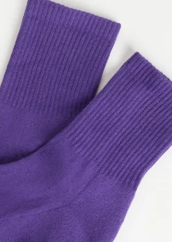 Short Socks^Calzedonia Unisex Crew Sport Socks 9608 - Viola Bright