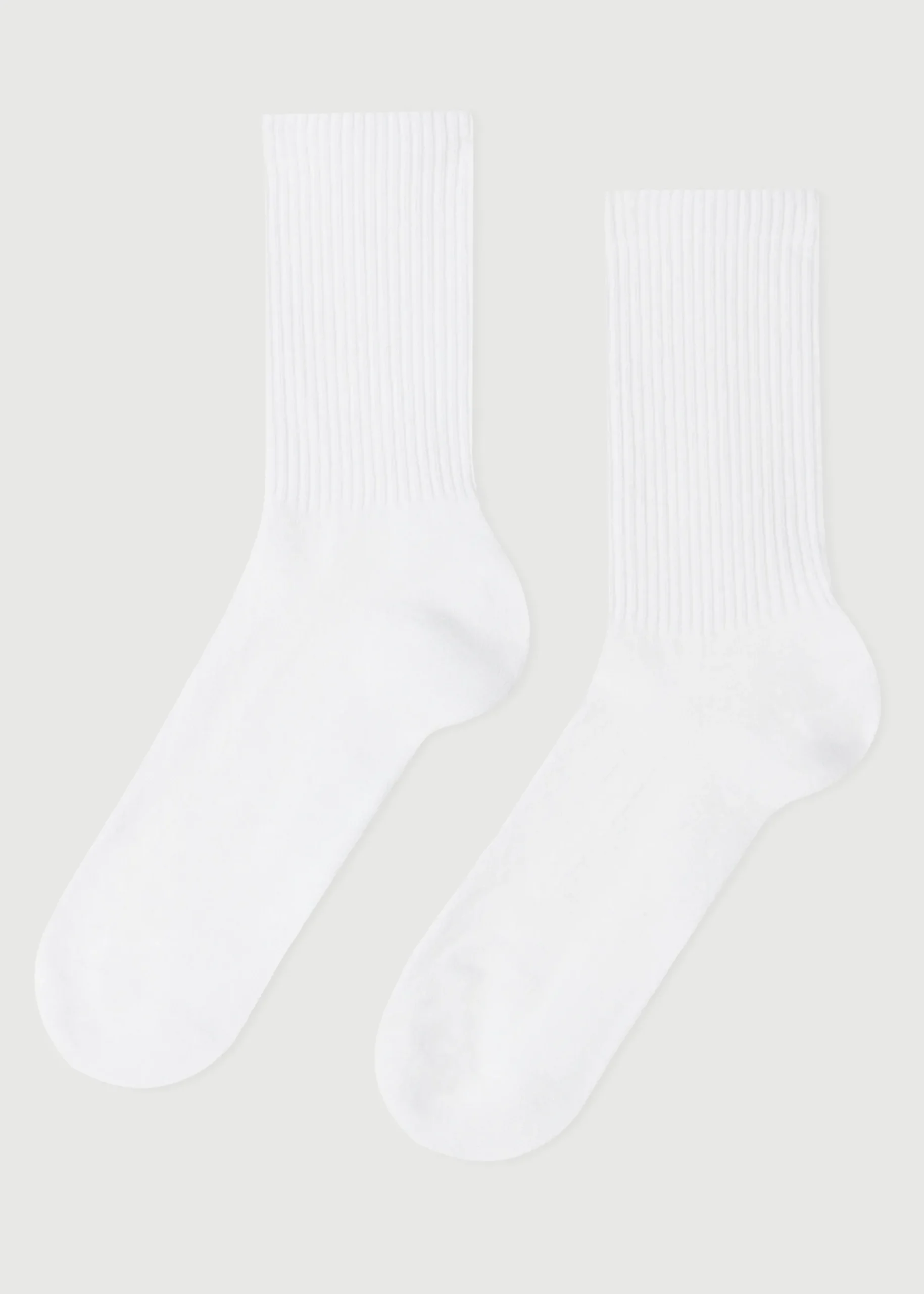 Short Socks^Calzedonia Unisex Crew Sport Socks 001 - White