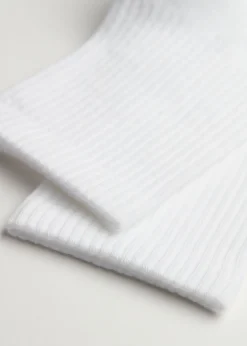Short Socks^Calzedonia Unisex Crew Sport Socks 001 - White