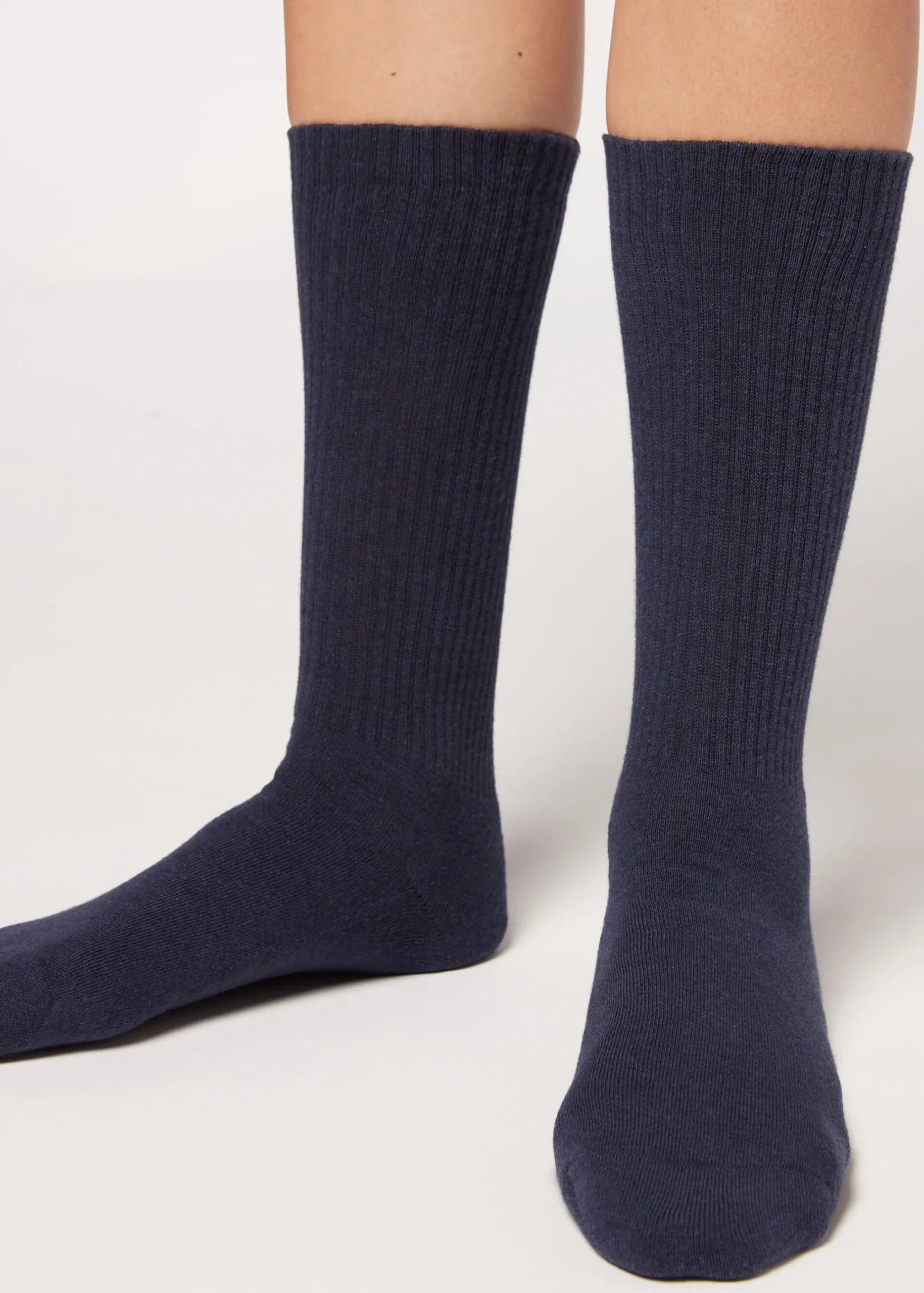 Long Socks^Calzedonia Unisex Sport Socks 767 - Dark Denim Blue