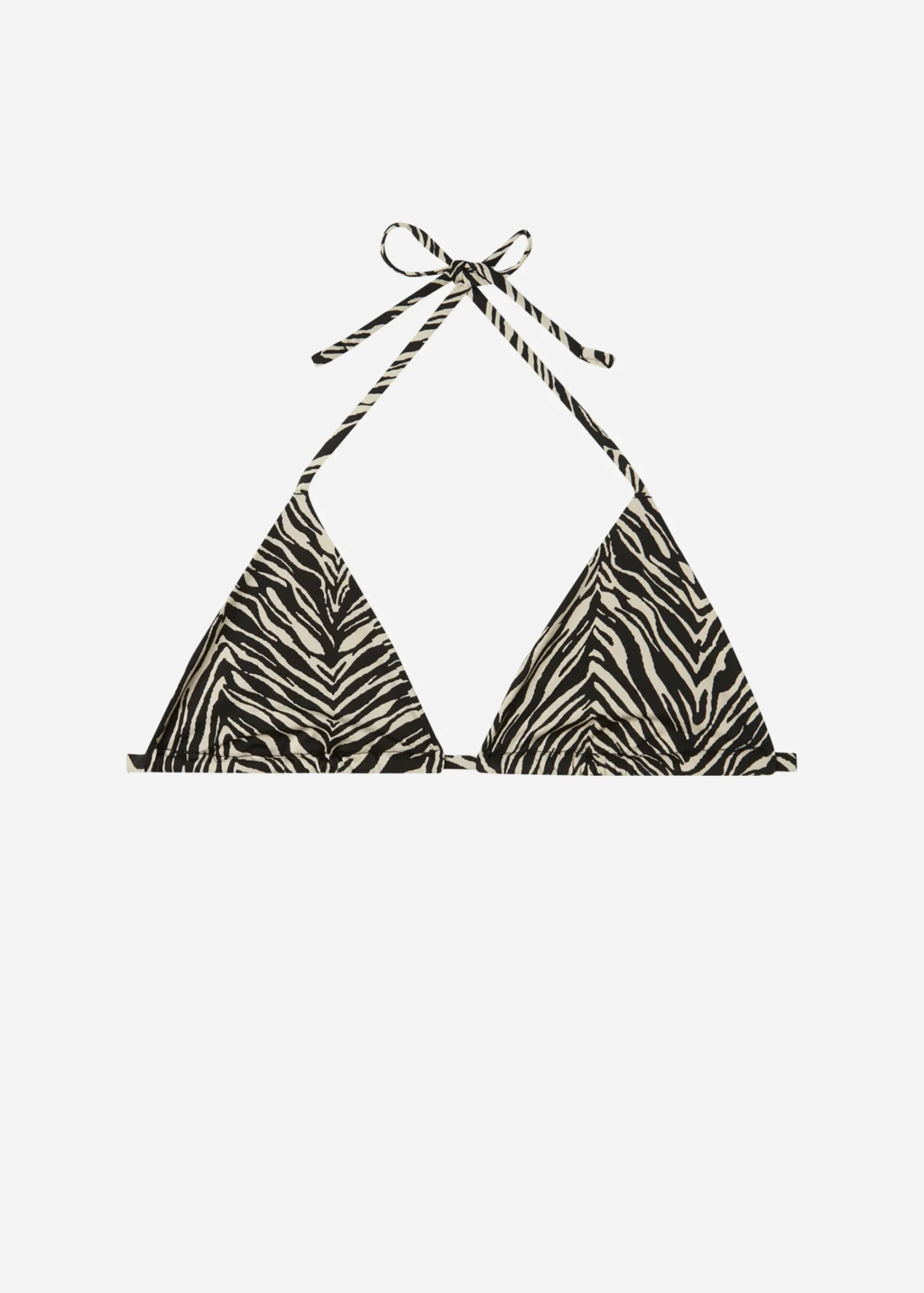 Bikini^Calzedonia Zebra Print Slide Triangle Bikini Top Nairobi 684C - Wild Stripes